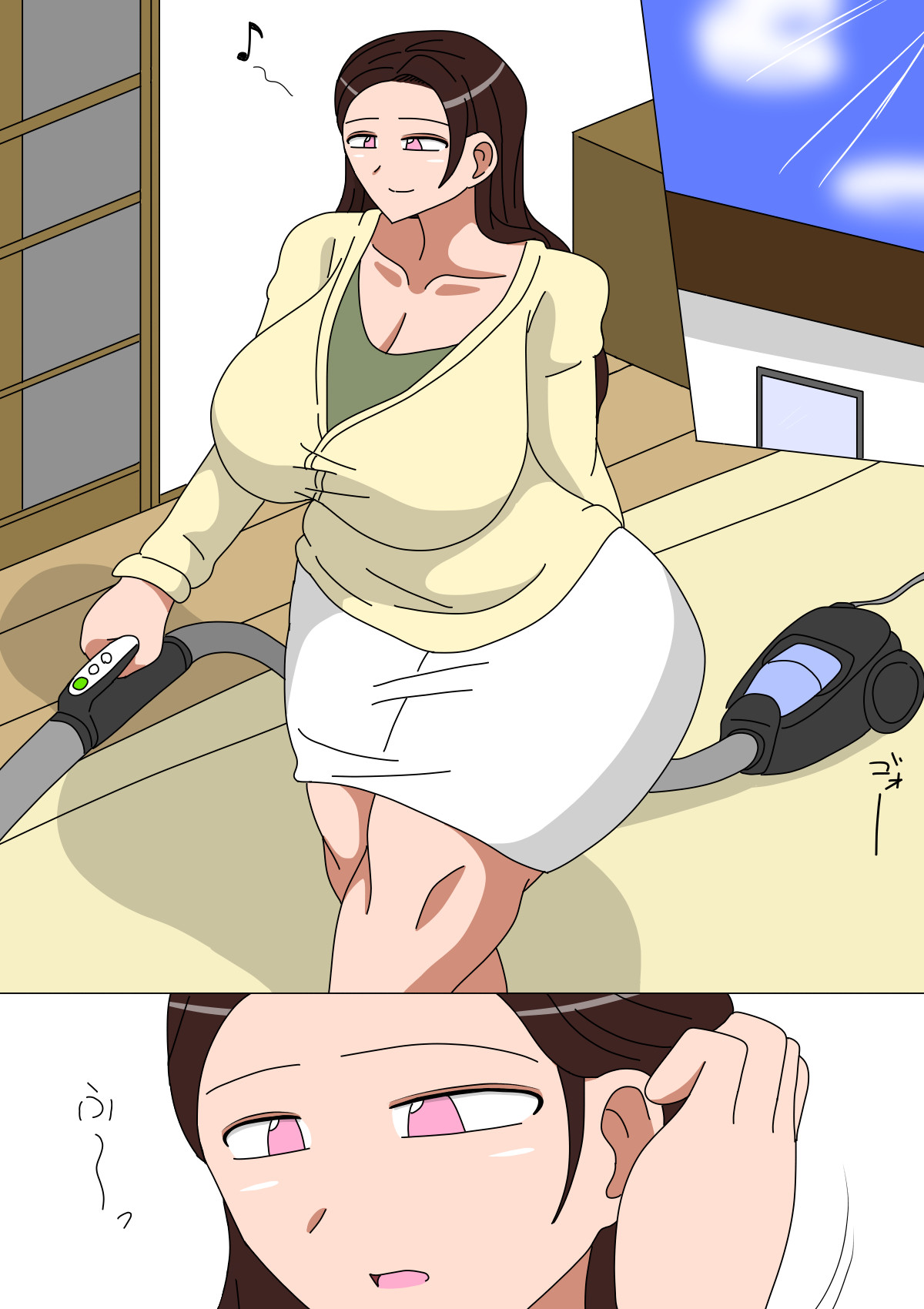 Hentai Manga Comic-The Mom Who Desires Her Son As She Cries Out-Read-2